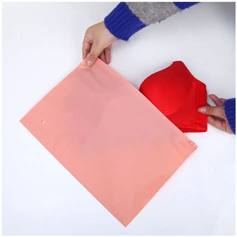 New Colored Pieces Garment T Shirt Bikini Matte Frosted Zipper Bag