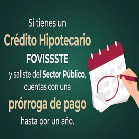 Solicitud De Pr Rroga De Pago De Cr Dito Hipotecario Fovissste