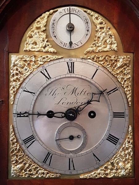 George Iii Mahogany Double Fusee Quarter Chiming Bracket Clock