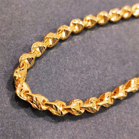 Buy Quality 22 Carat 916 Gold Choco Chain In Ahmedabad