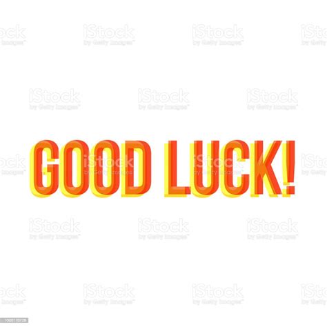 Vector Phrase Good Luck Stock Illustration Download Image Now Luck