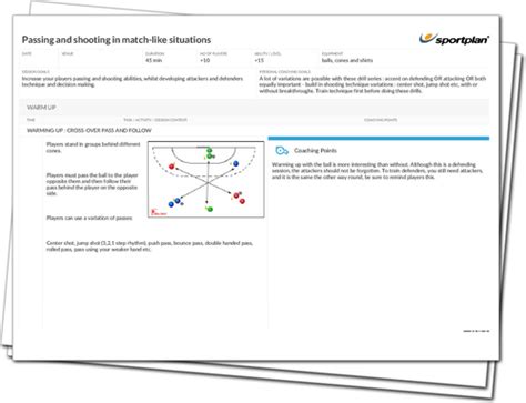 Passing And Shooting Handball Lesson Plan Session Sportplan