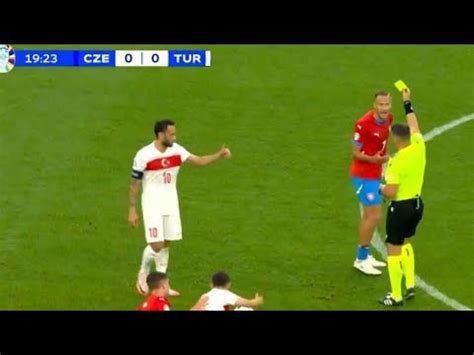 Anton N Bar K Red Card Czech Republic Vs Turkey All Goals And