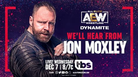 Le Segment De Jon Moxley Annonc Pour Aew Dynamite De Mercredi Catch