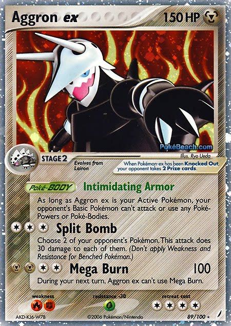 Pokemon Card Of The Day Aggron Ex Ex Crystal Guardians