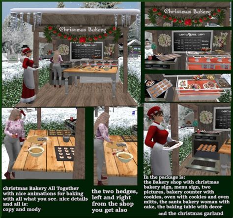 Second Life Marketplace Christmas Bakery All Together Vb