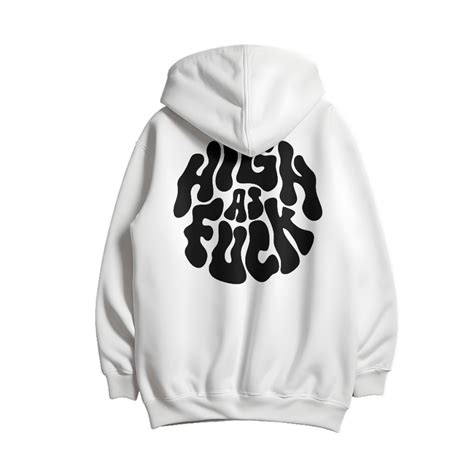 Moletom Canguru Unissex High As Fuck Blusa Frio Bolso Capuz Casaco Feminino Masculino