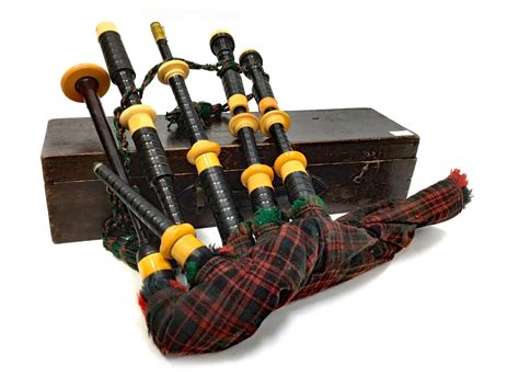 Lot 1496 A Set Of Highland Bagpipes By J Williamson