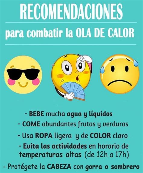 Recomendaciones prácticas para combatir la ola de calor Ayuntamiento