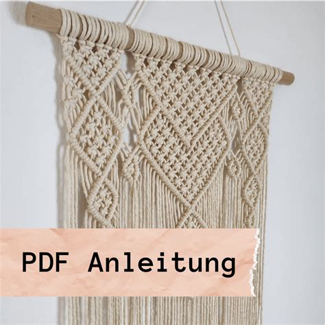 Diy Makramee Wandbehang Pdf Anleitung Marie Capperli