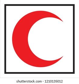 Red Crescent Logo Symbol Stock Illustration 1210135012 | Shutterstock