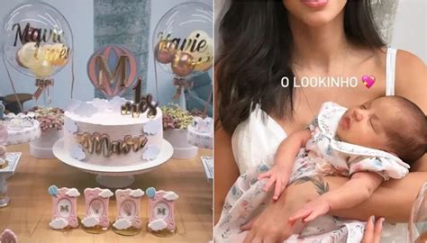 Bruna Biancardi mostra detalhes do primeiro mesversário da filha Mavie