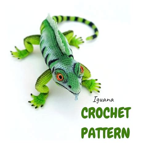 Crochet Iguana PATTERN Amigurumi Lizard Dragon Pattern - Etsy