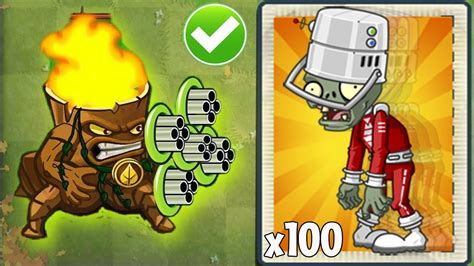 All Best Plant Max Level With POWER UP Vs 100 Future Buckethead Zombie