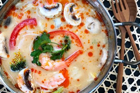 Creamy Tom Yum Soup With Prawns Asian Inspirations