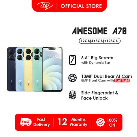 Itel A Ram Gb Gb Gb Rom Gb Mah Type C Shopee Philippines