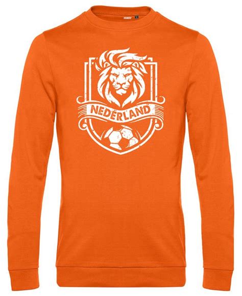 Sweater Leeuw Embleem Oranje Holland Shirt Wk 2022 Voetbal