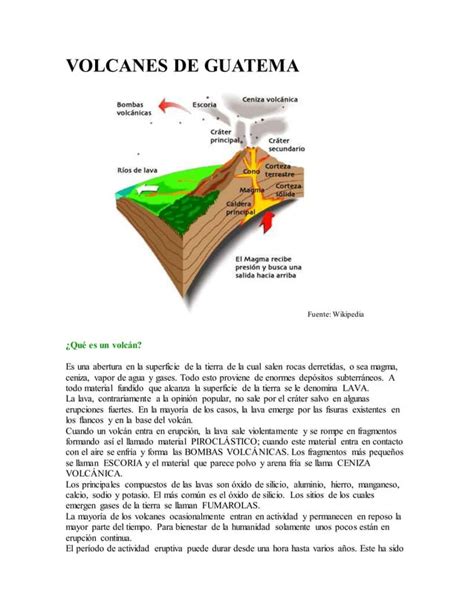 Tipos De Volcanes De Guatemala PDF