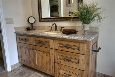 Rustic Knotty Alder With Stain And Glaze Finish By Shaw Cabinetry