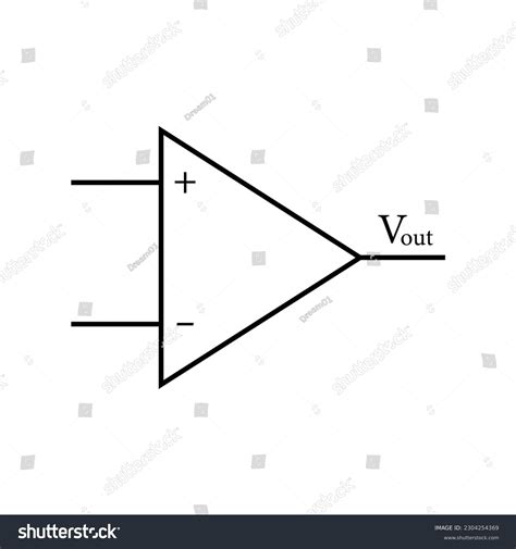 Operational Amplifier Symbol In Physics Op Royalty Free Stock