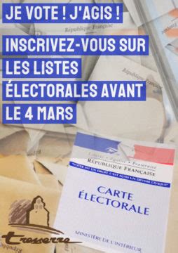 Inscriptions sur les listes électorales Tresserre