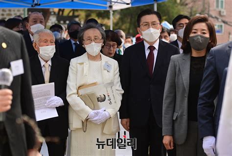 단독포토 건국대통령 이승만 탄신 146주년 기념식 참석한 황교안 전 대표 Save Internet 뉴데일리