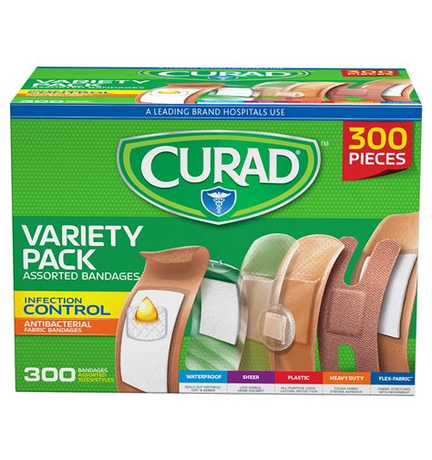 Bandage Variety Pack Assorted Sizes Count Curad Bandages