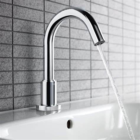 Roca Loft E Chrome Extended Electronic Basin Mixer Tap Battery Powered