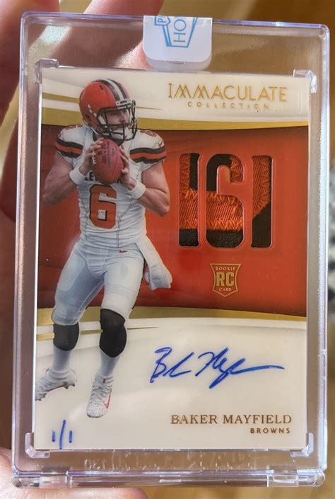 Holy Grail For Browns Fans 11 Baker Mayfield Rookie Patch Auto