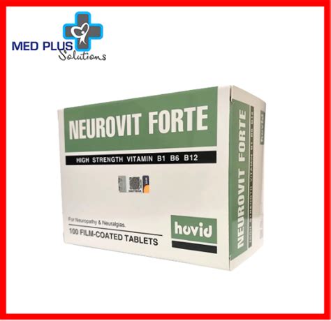 Neurovit Forte Vitamin B1 B6 B12 Tablets 100 S Exp 7 2024 Lazada