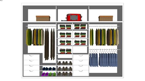 Guarda Roupa Casal 3d Warehouse