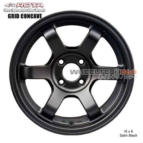 Rota Wheel Grid Concave 15x8 5x10020mm 571mm Hubrota Rims