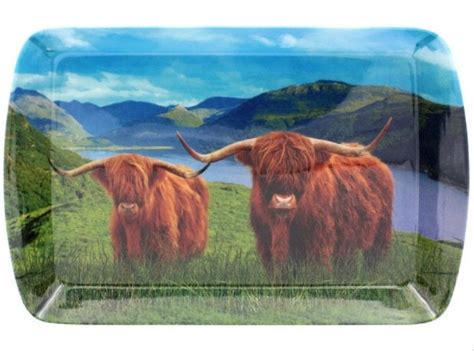 Lp Highland Cow Small Tray Kitchen Table Trays