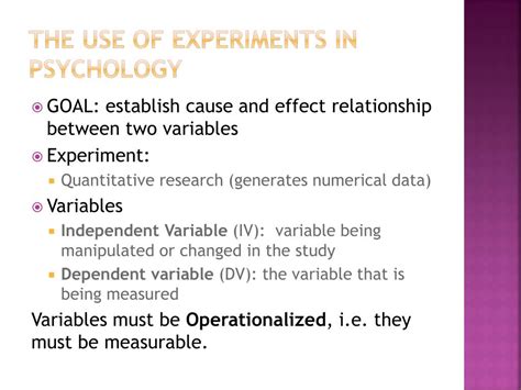 PPT - 1.3 Research in Psychology: Experimental Methods PowerPoint ...