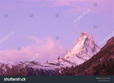 Dawn Sunrise Matterhorn Zermatt Swiss Alps Stock Photo 2237715363 ...