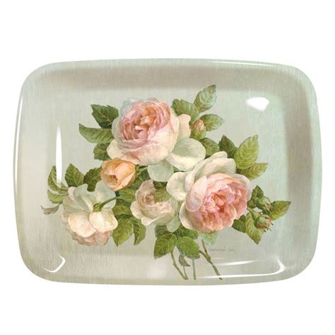 Pimpernel Antique Roses Large Melamine Tray Hayneedle