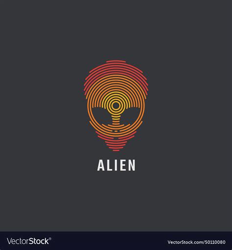 Alien head logo Royalty Free Vector Image - VectorStock