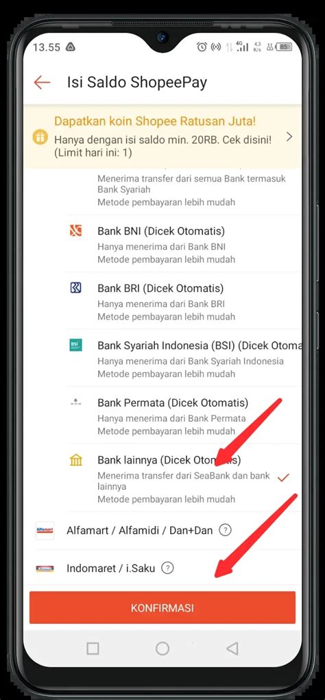 Cara Isi Saldo Shopeepay Lewat Linkaja Atau Cara Transfer Linkaja Ke