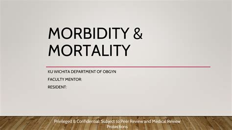 Ppt Morbidity And Mortality Powerpoint Presentation Free Download Id