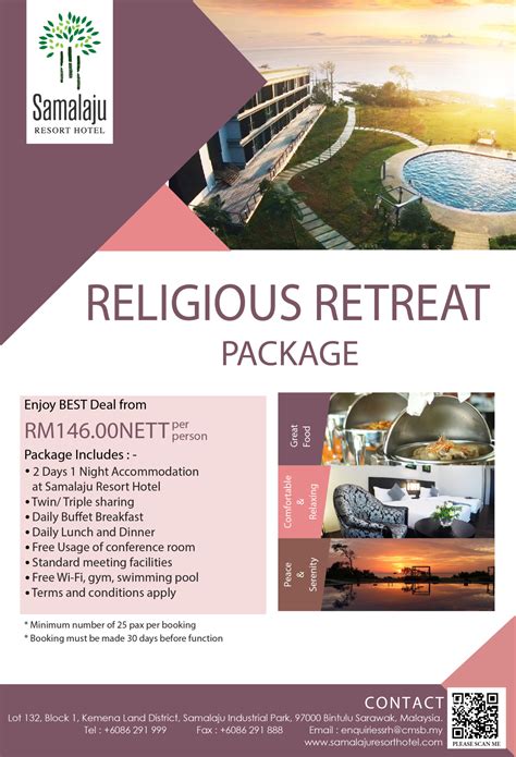 2022 - Religious Retreat Package- Flyers - Samalaju Resort Hotel