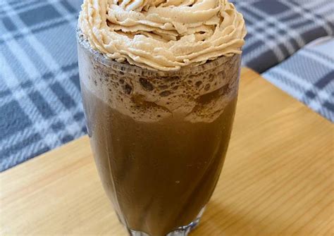 Mocha Cookie Frozen Coffee With Coffee Whipped Cream Recipe By Little