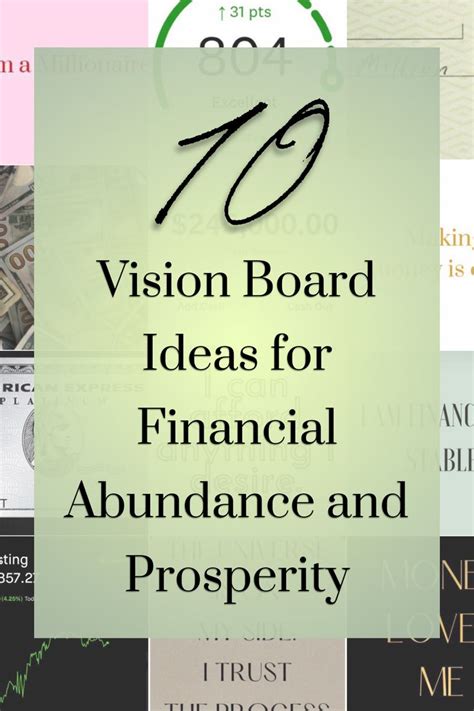 Discover Powerful Vision Board Ideas To Manifest Financial Prosperity