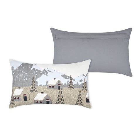 Coussin Rectangulaire Coton X Cm Cornouailles Gris D Co