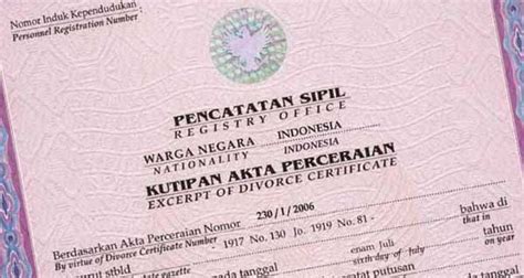 Mengurus Perceraian Di Catatan Sipil