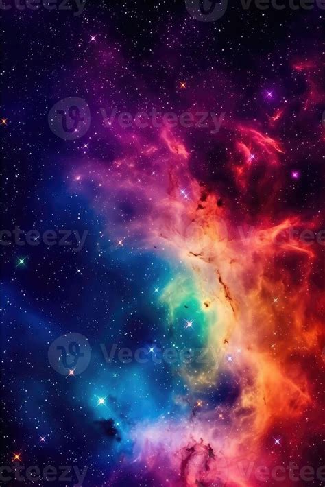 Incredibly beautiful galaxy in outer space. Nebula night starry sky in ...