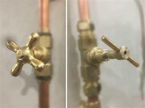 Solid Copper Shower Set Of Complete Solid Copper And Brass RAW Copper Hot Cold Rain Shower Heavy