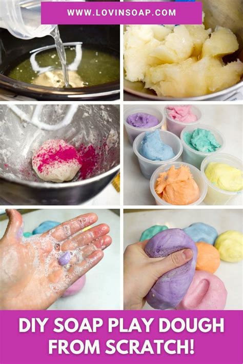 Diy Soap Play Dough From Scratch Hot Process Method Play Dough Soap