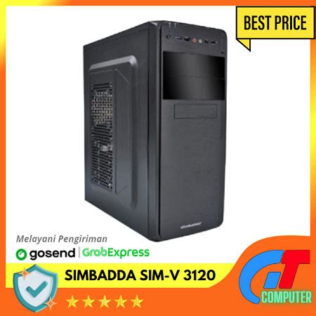 Jual Casing PC Simbadda Sim V 3120 Full Black Design Kota Bandung