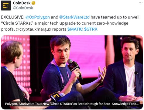 Web3 早报Polygon 与 StarkWare 合作推出 ZK 重大技术升级 Circle STARKYuga Labs 联创