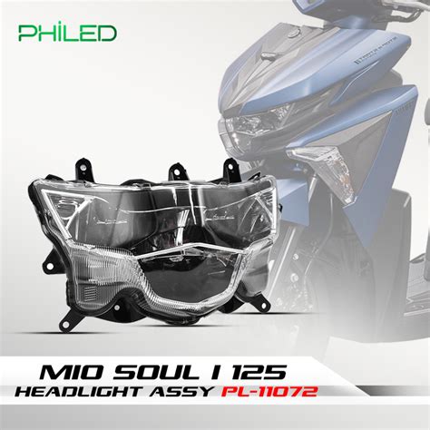 PHILED MIO SOUL I 125 HEADLIGHT ASSY CLEAR LENS HEAD LIGHT ASSEMBLY FOR